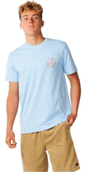 2026 Rip Curl Mens Streamline Chest Logo T-Shirt 13KMTE - Blue Bell